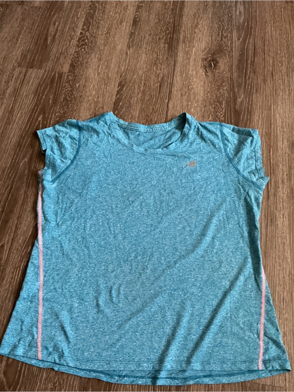New Balance Heather Teal Athletic Tee